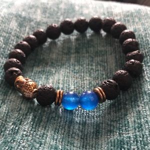 🌾Blue Agate Buddha Diffuser Bracelet🌾